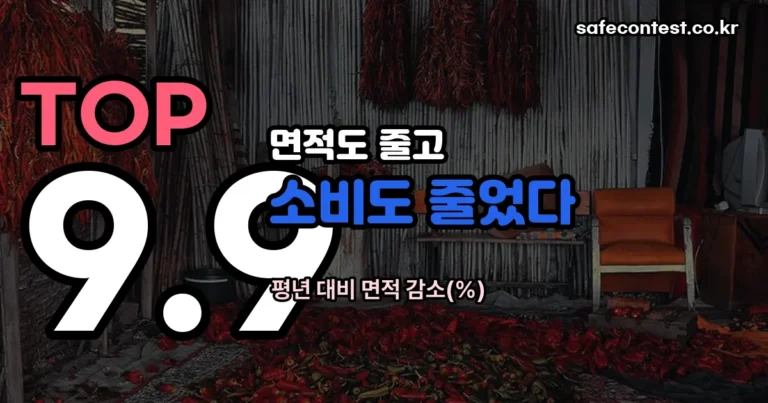 2026년 건고추 시세 — 면적은 줄고 소비도 줄었습니다