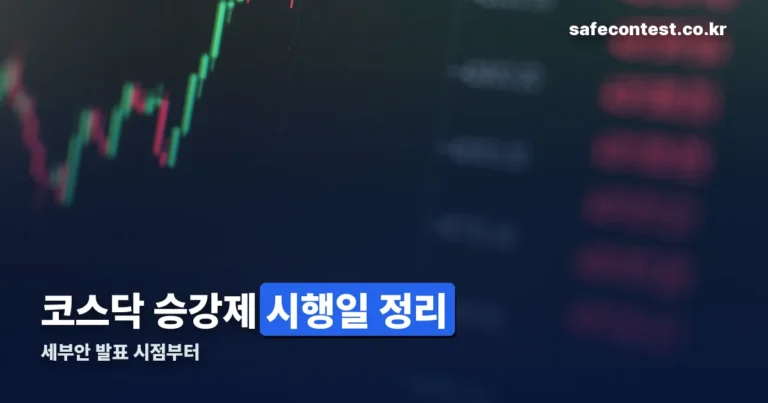 코스닥 승강제 시행일 정리 썸네일