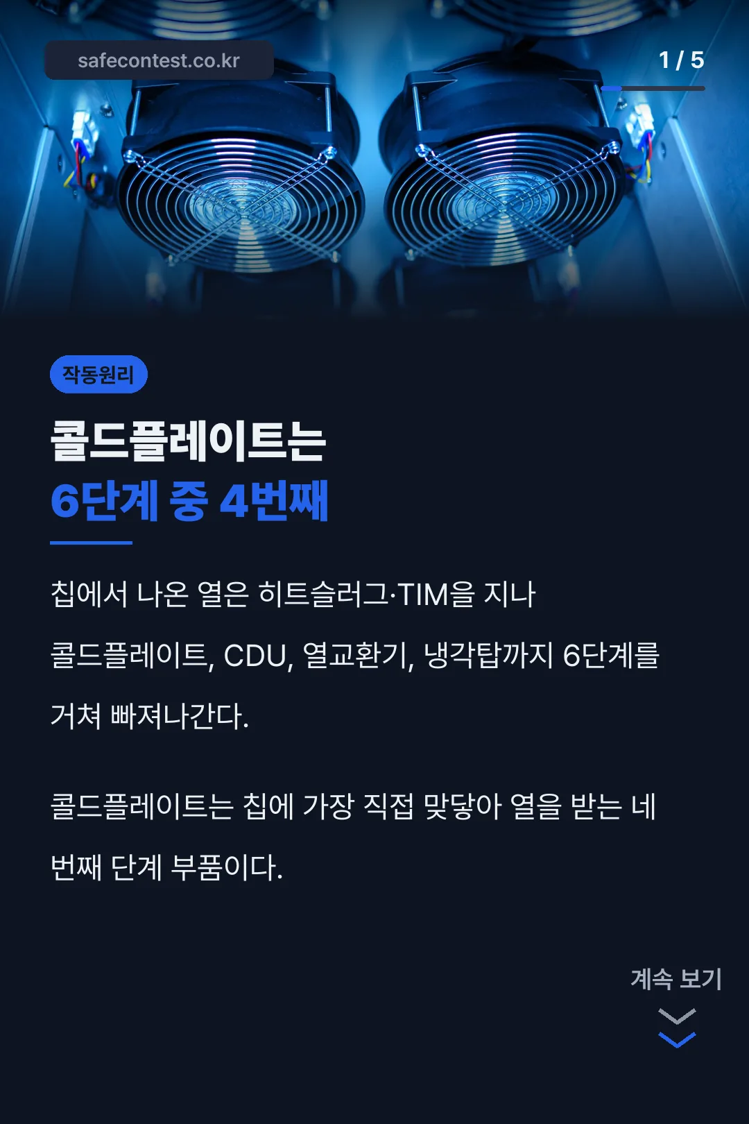콜드플레이트 열 빼는 6단계 경로