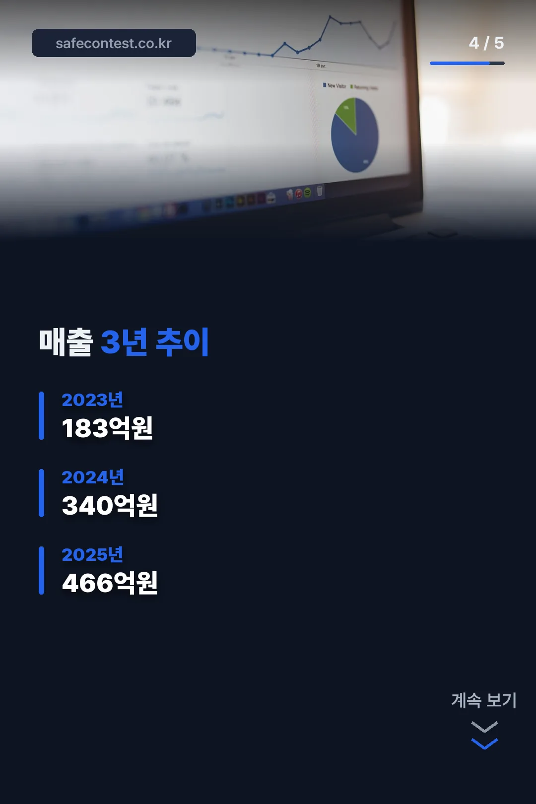 매출 3년 추이